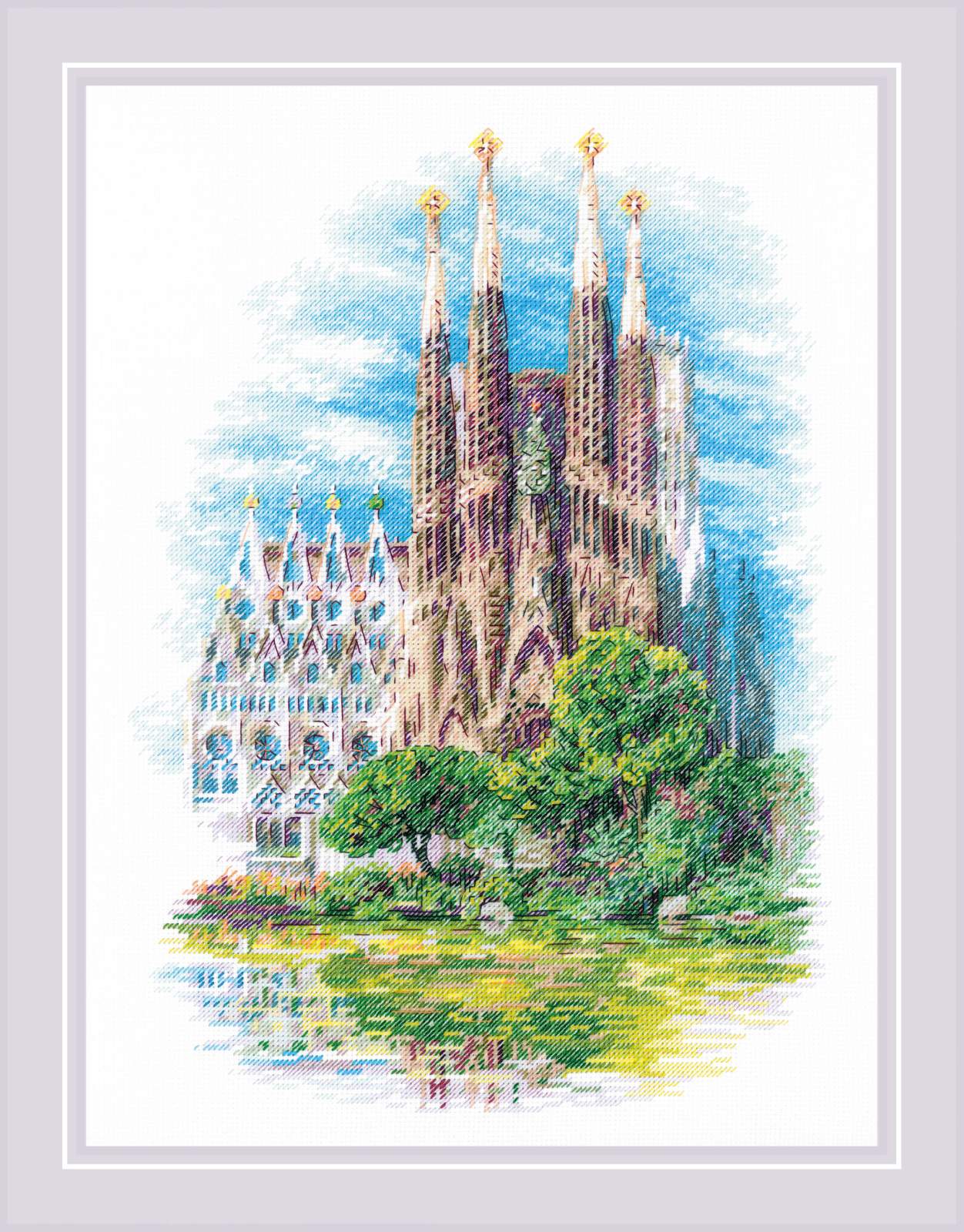 Sagrada Familia - Cross Stitch Kit