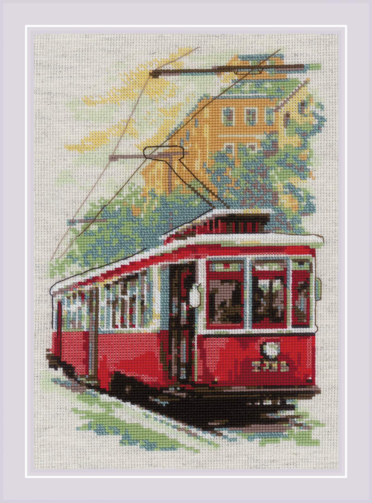 Old Tram - Cross Stitch Kit