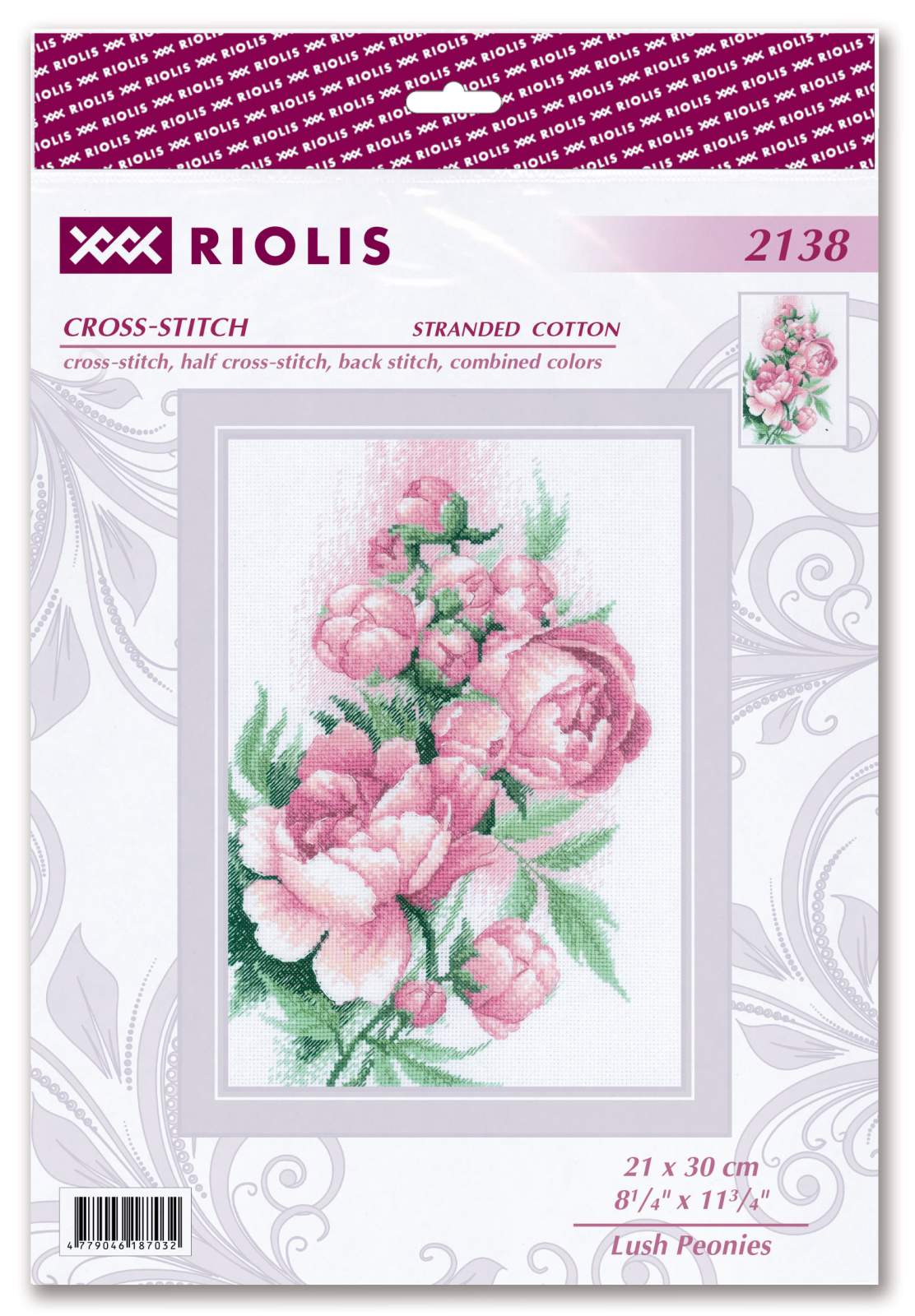 Lush Peonies - Cross Stitch Kit