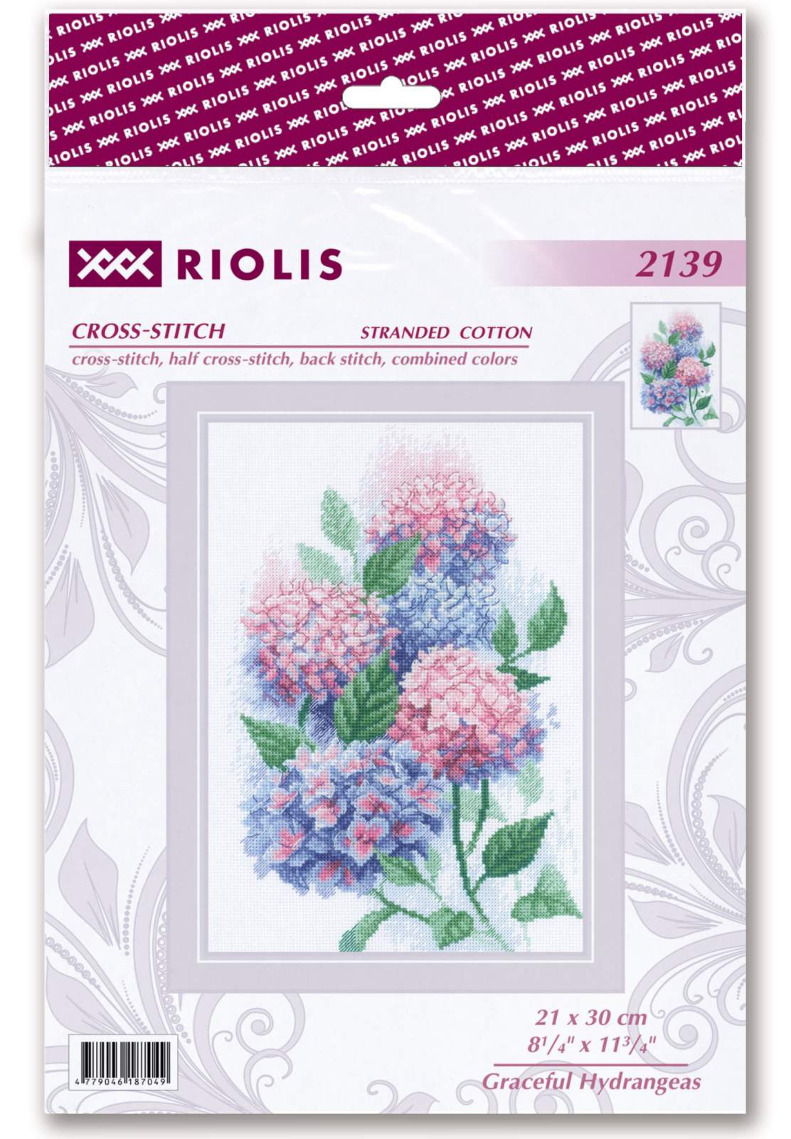 Graceful Hydrangeas - Cross Stitch Kit