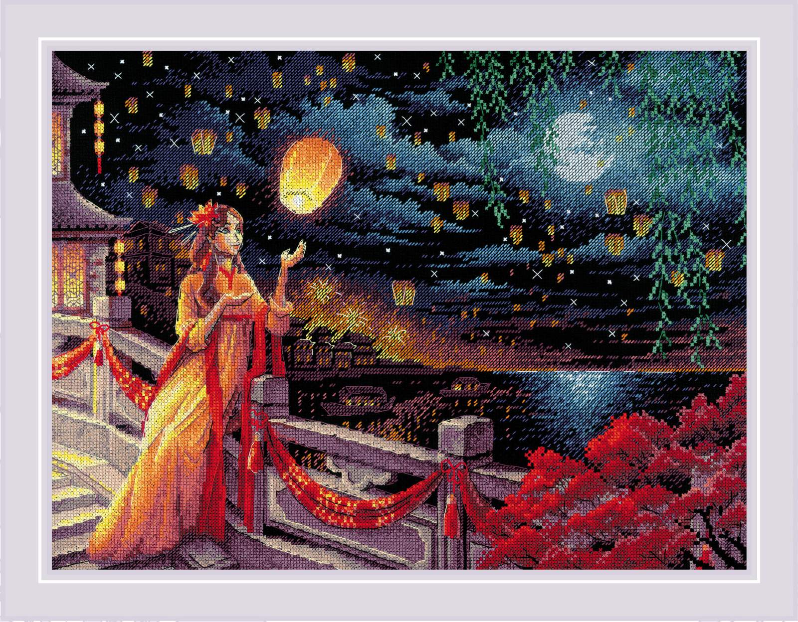 Lantern Festival - Cross Stitch Kit