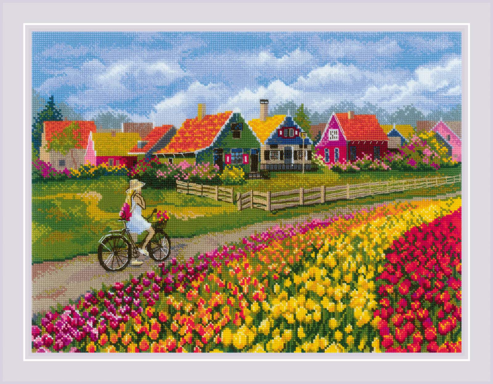 Tulip Field - Cross Stitch Kit