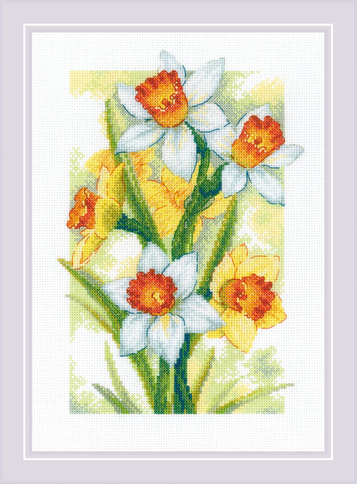 Spring Glow - Daffodils - Cross Stitch Kit
