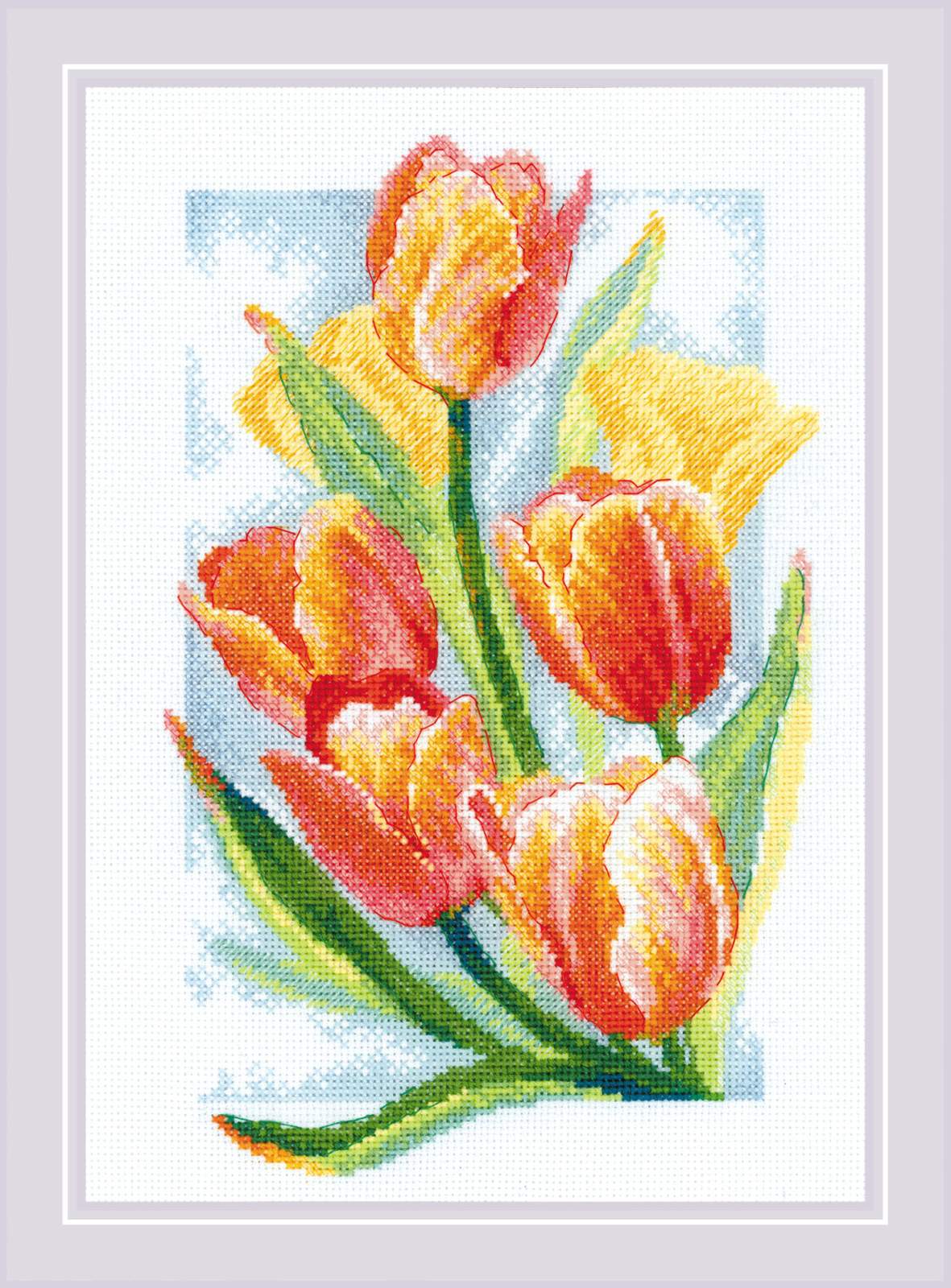 Spring Glow - Tulips - Cross Stitch Kit