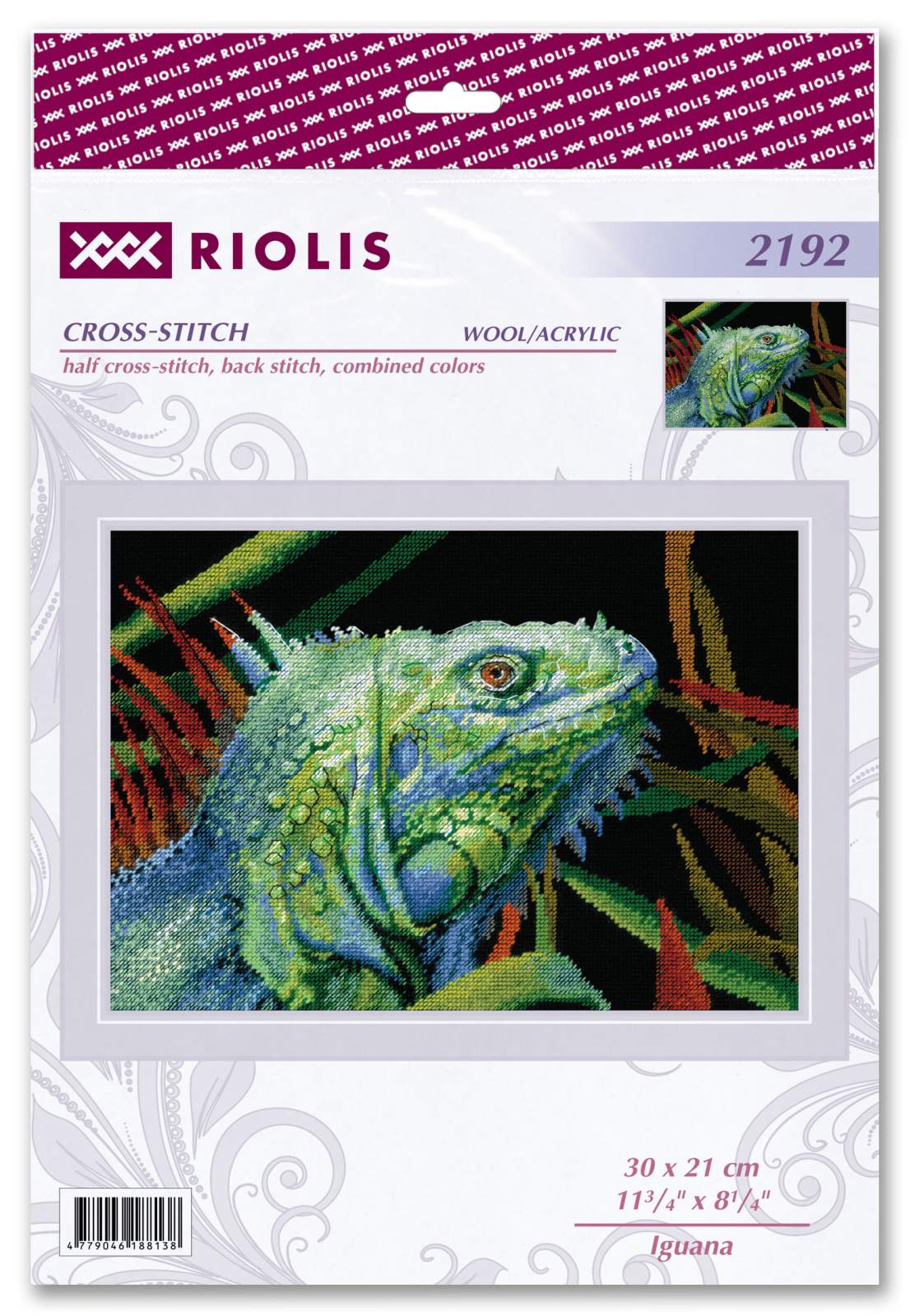 Iguana - Cross Stitch Kit