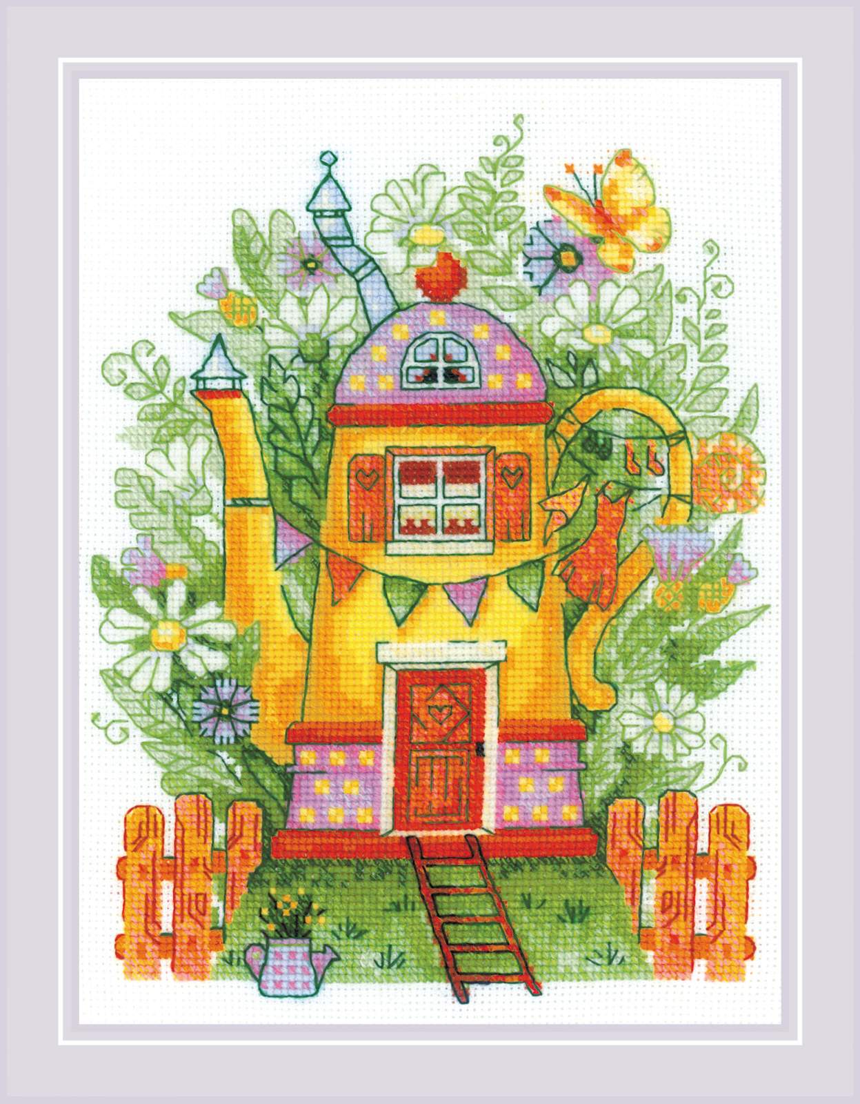 Tea House - Cross Stitch Kit