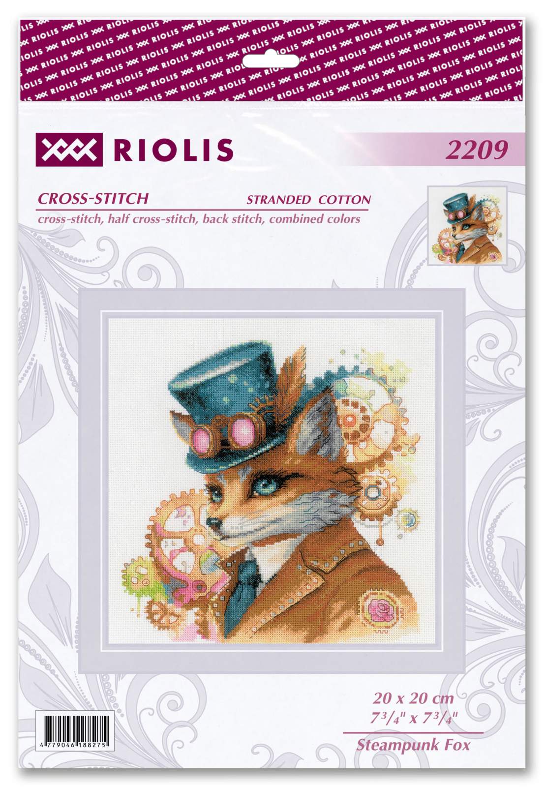 Steampunk Fox - Cross Stitch Kit