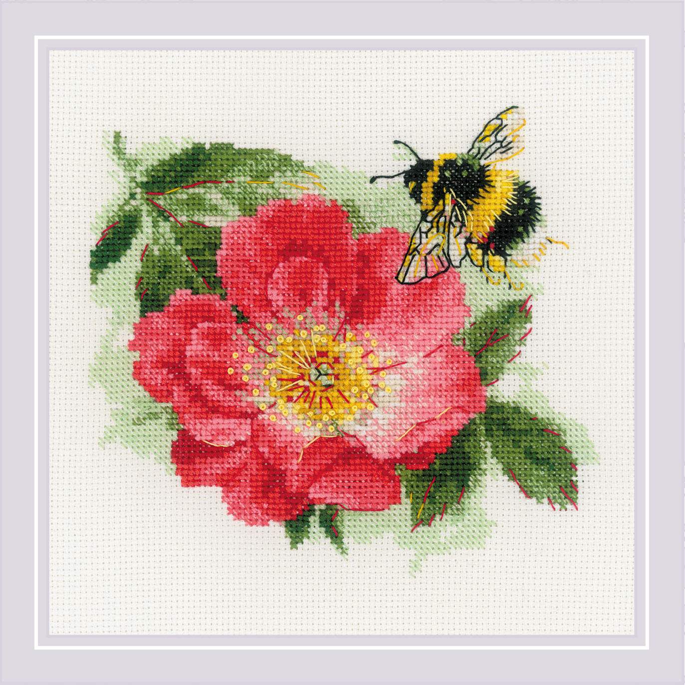 Furry Bumblebee - Cross Stitch Kit