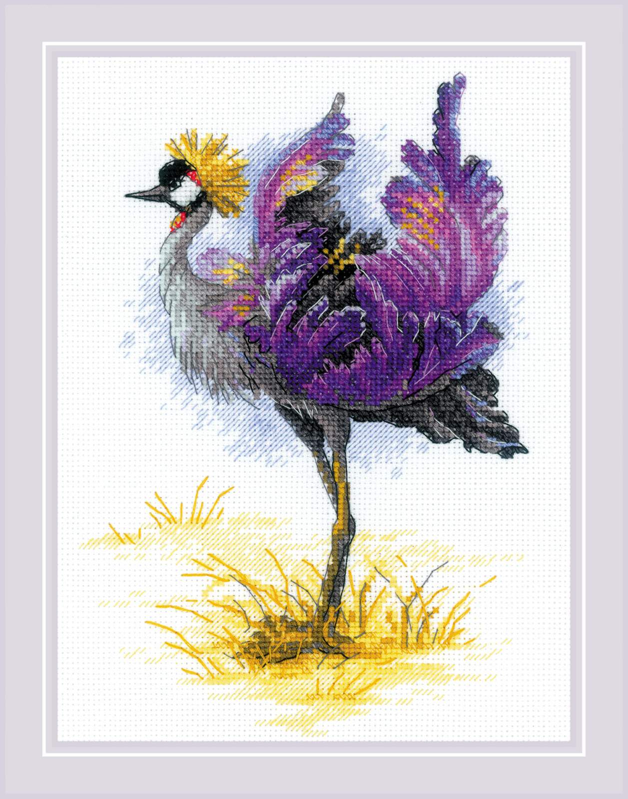 Crowned Crane - Cross Stitch Kit