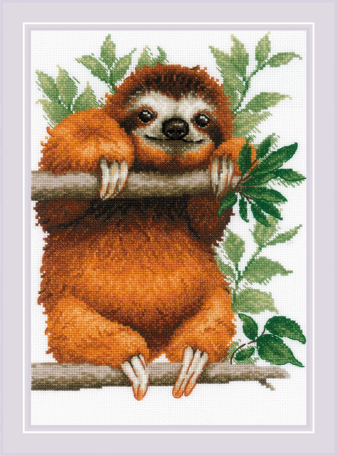 Sloth - Cross Stitch Kit