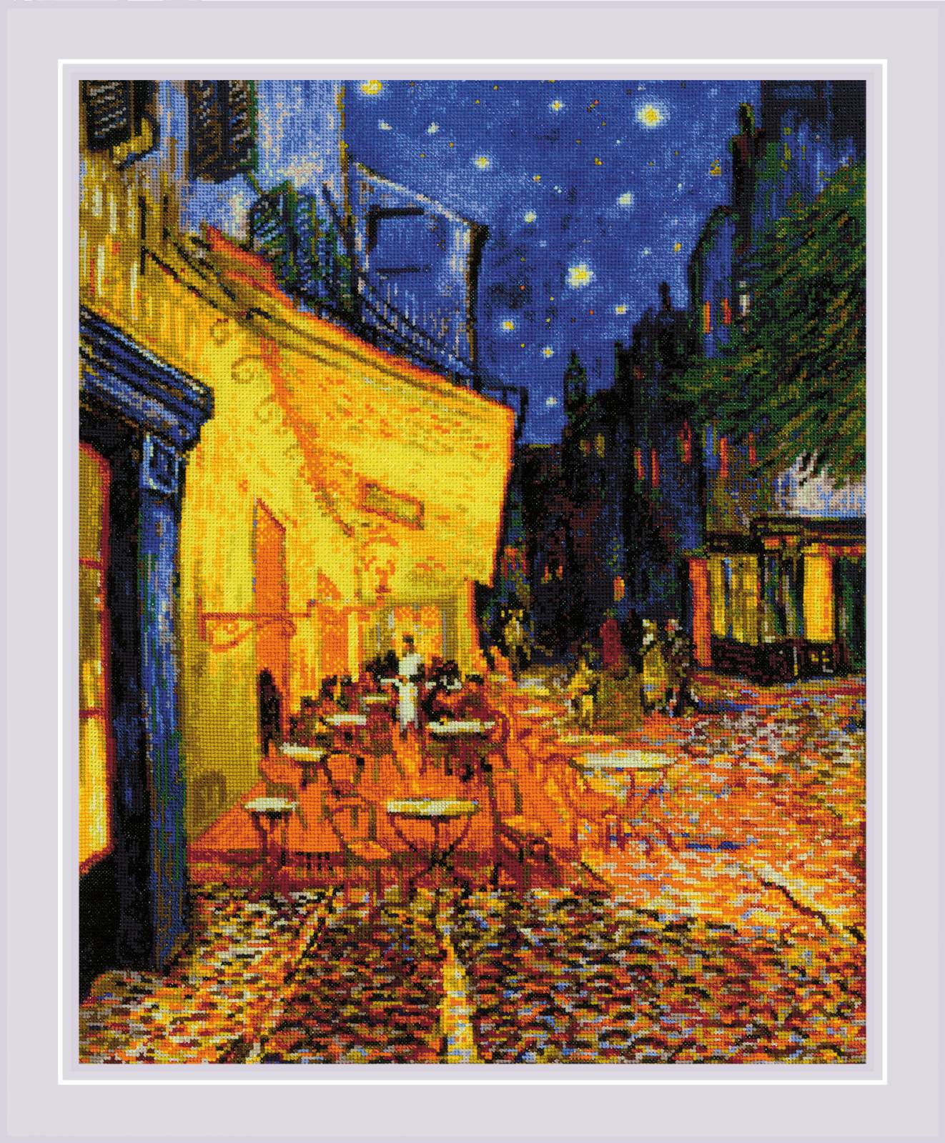 Cafe Terrace At Night - Cross Stitch Kit