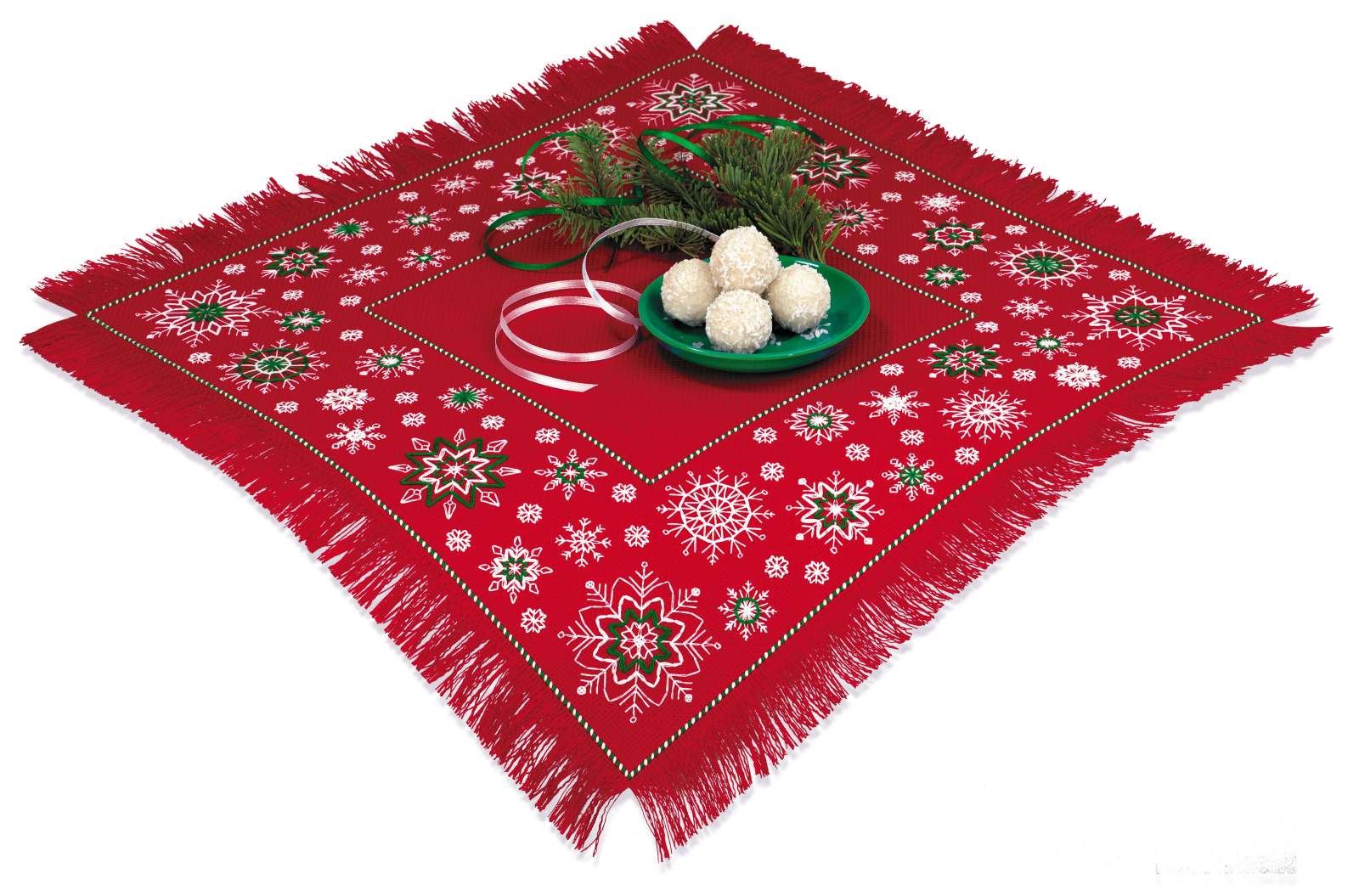 Winter Patterns Table Topper - Cross Stitch Kit
