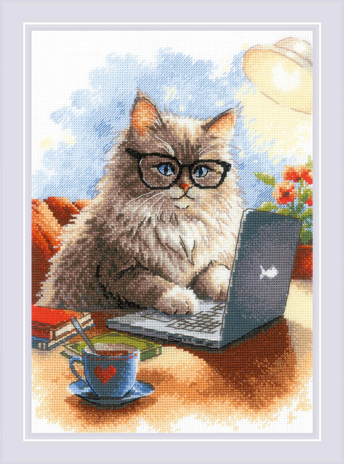 Writer Of Meowmoirs - Cross Stitch Kit