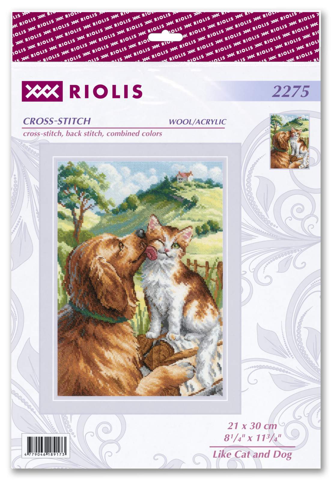 Like Cat and Dog - Cross Stitch Kit