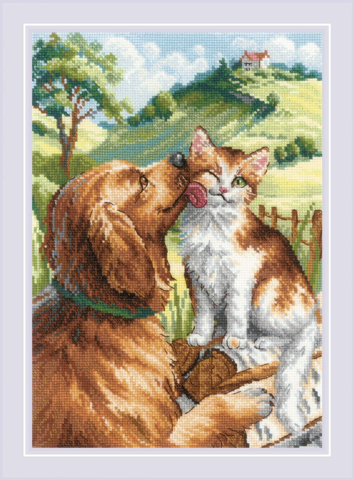 Like Cat and Dog - Cross Stitch Kit