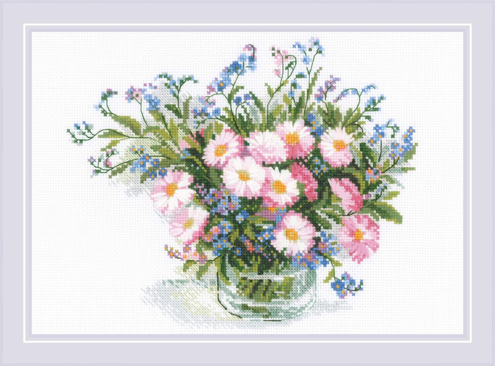 Gentle Daisies - Cross Stitch Kit