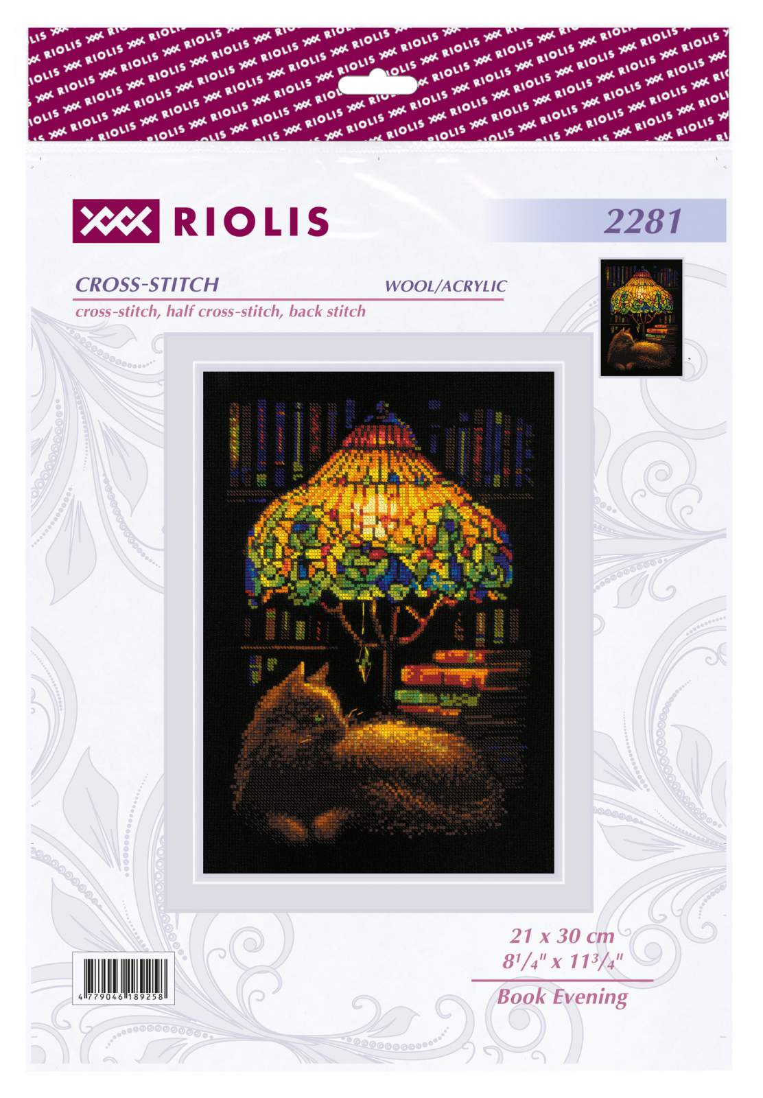 Book Evening - Cross Stitch Kit