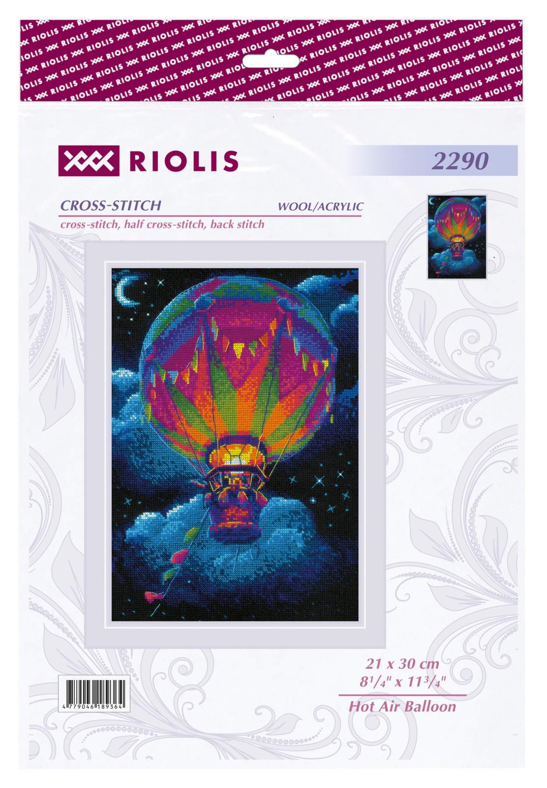 Hot Air Balloon - Cross Stitch Kit