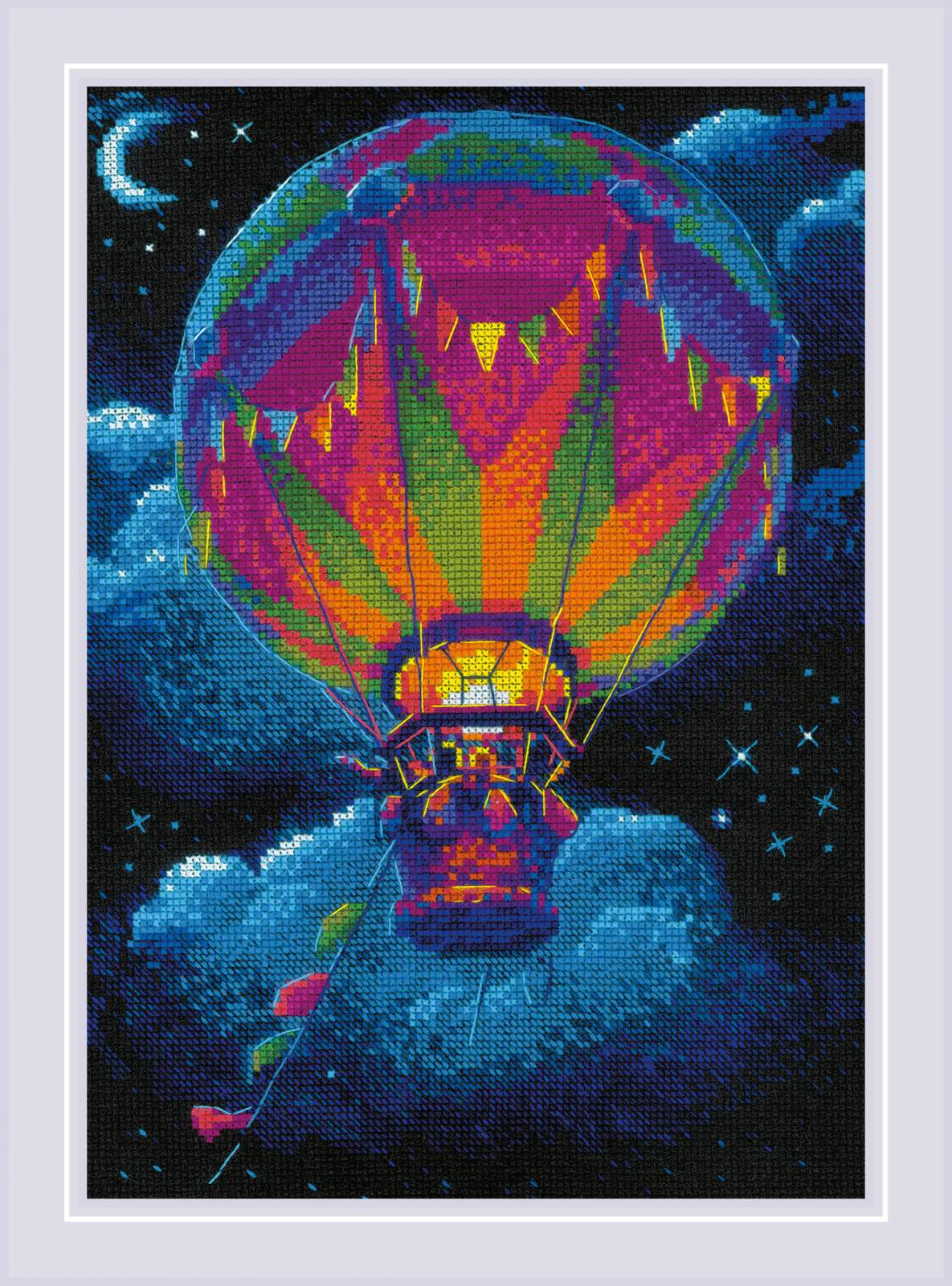 Hot Air Balloon - Cross Stitch Kit
