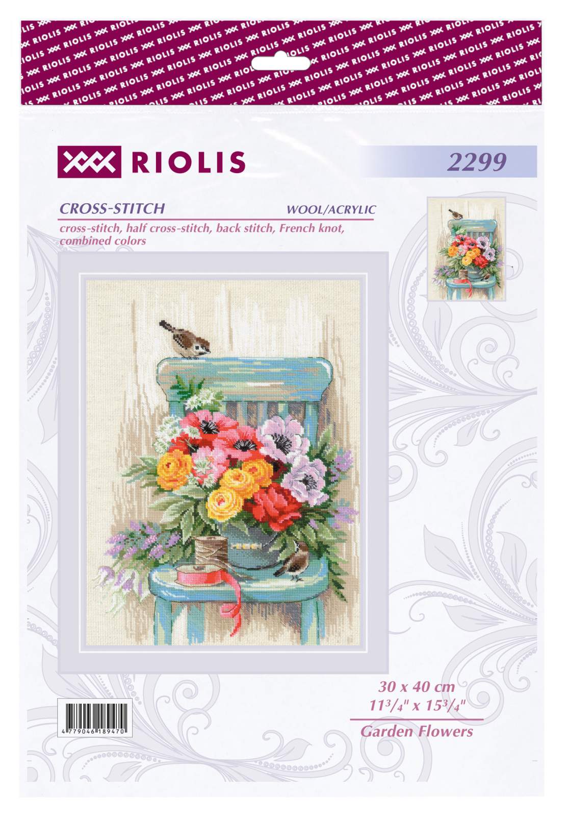 Garden Flowers - Cross Stitch Kit