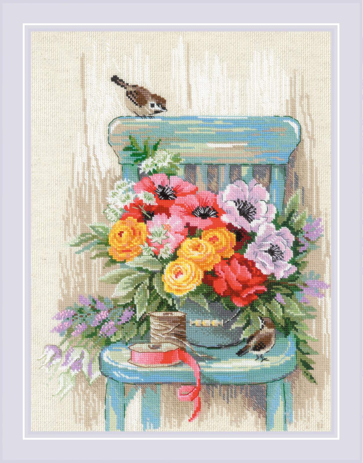 Garden Flowers - Cross Stitch Kit