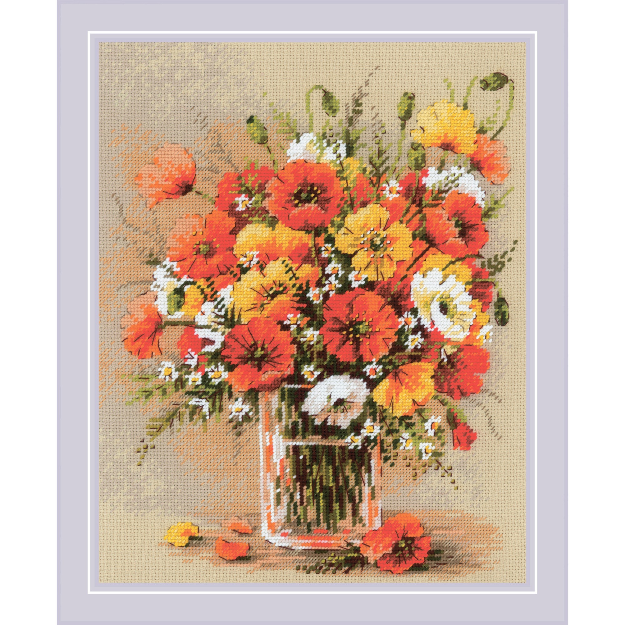Field Poppies - Cross Stitch Kit