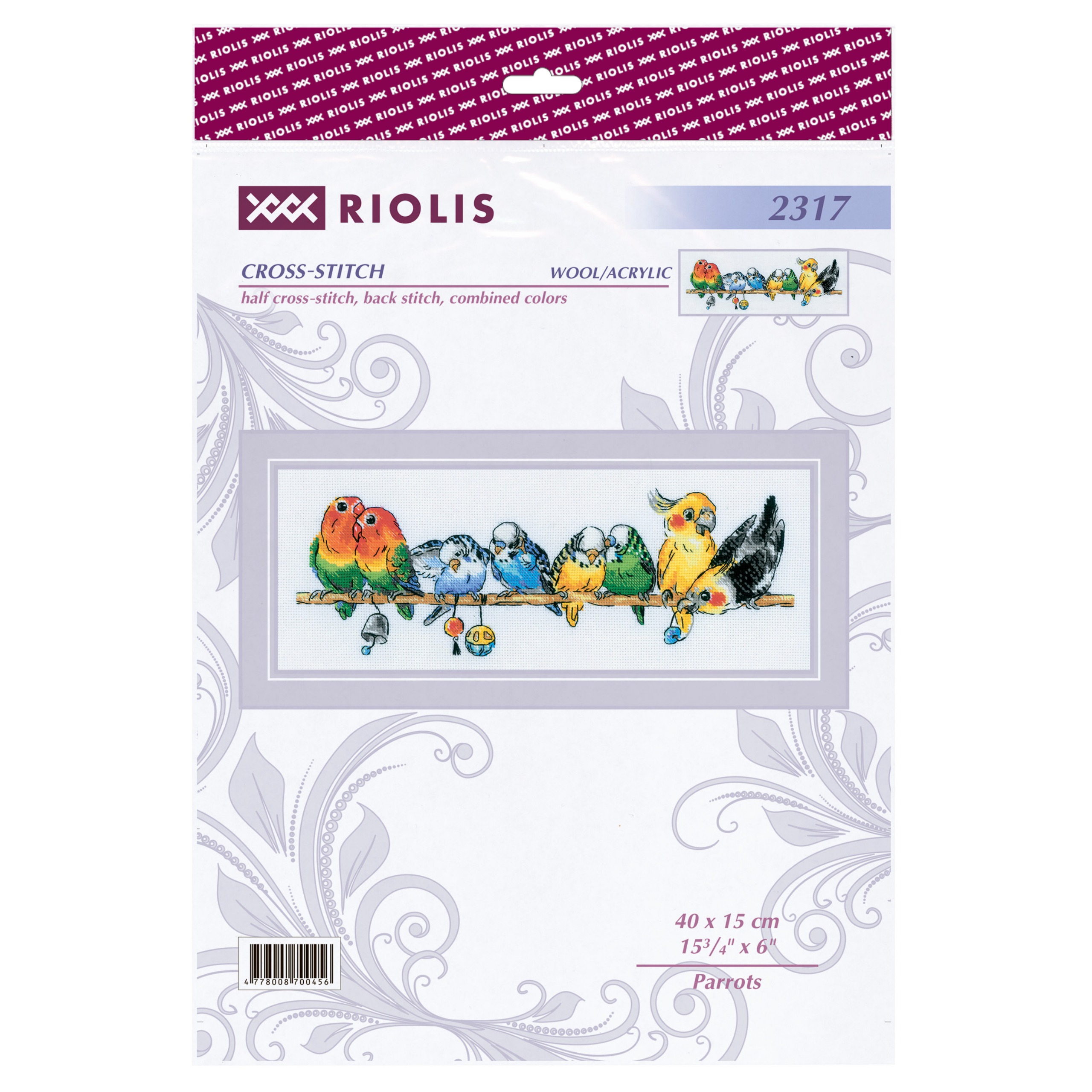 Parrots - Cross Stitch Kit