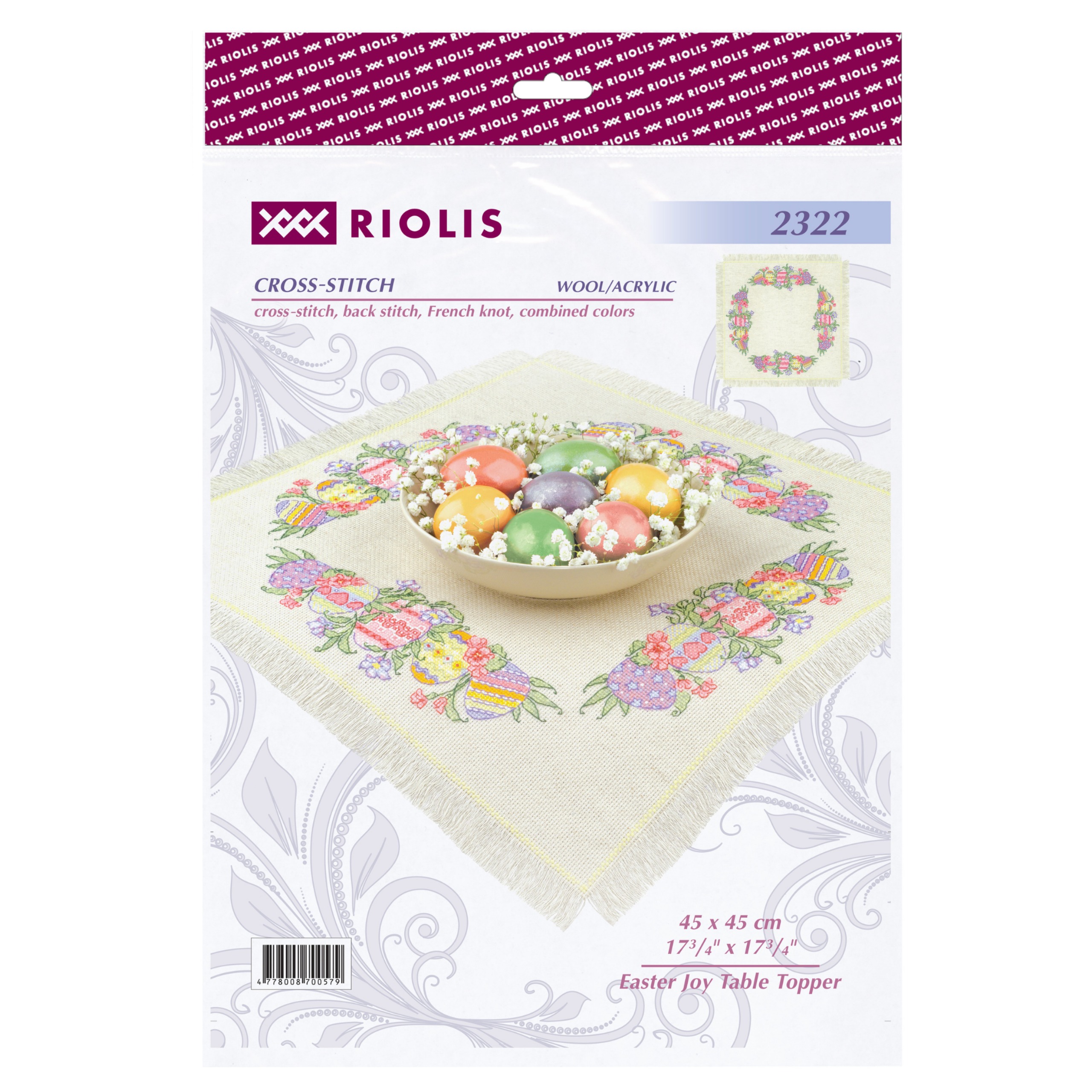 Easter Joy Table Topper - Cross Stitch Kit