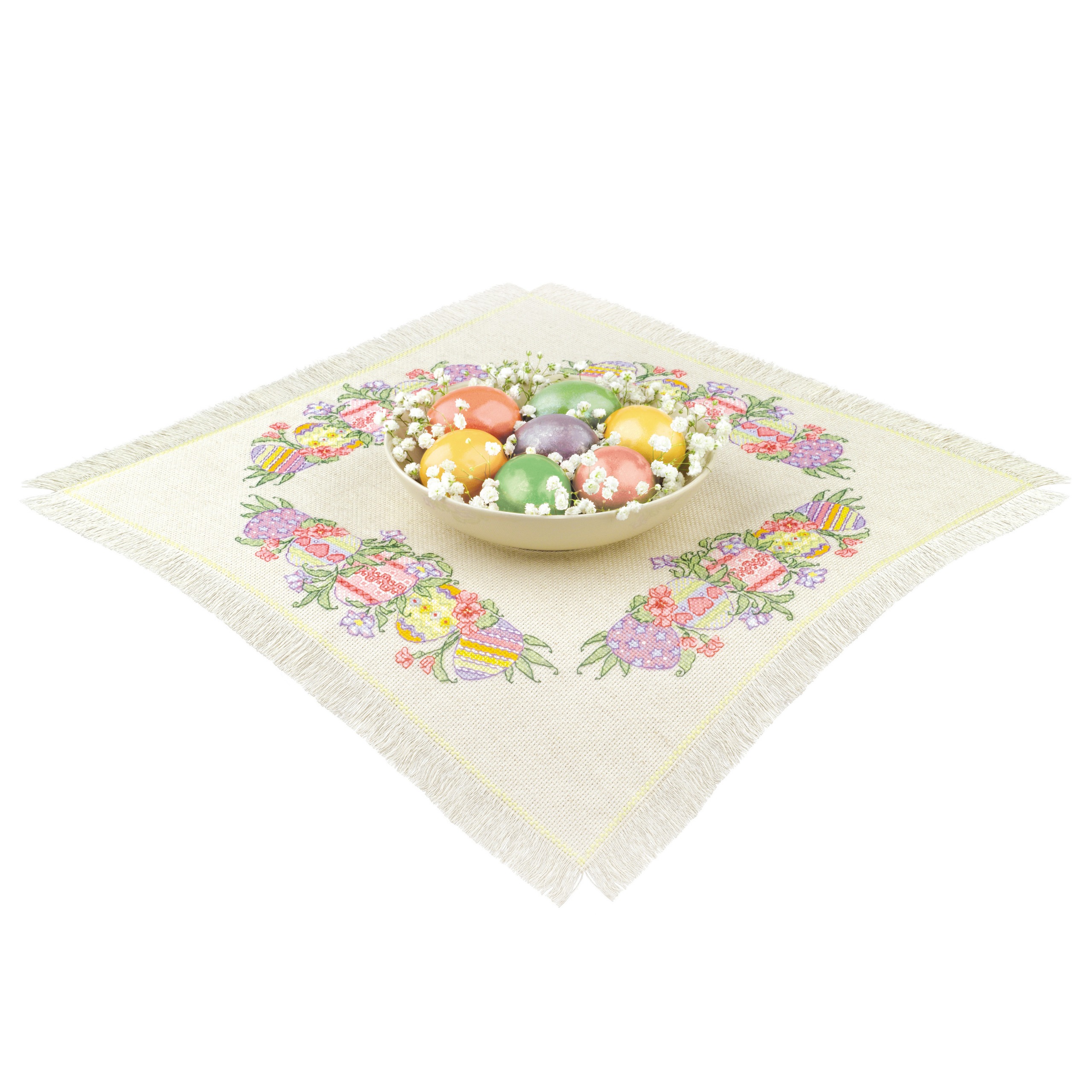Easter Joy Table Topper - Cross Stitch Kit