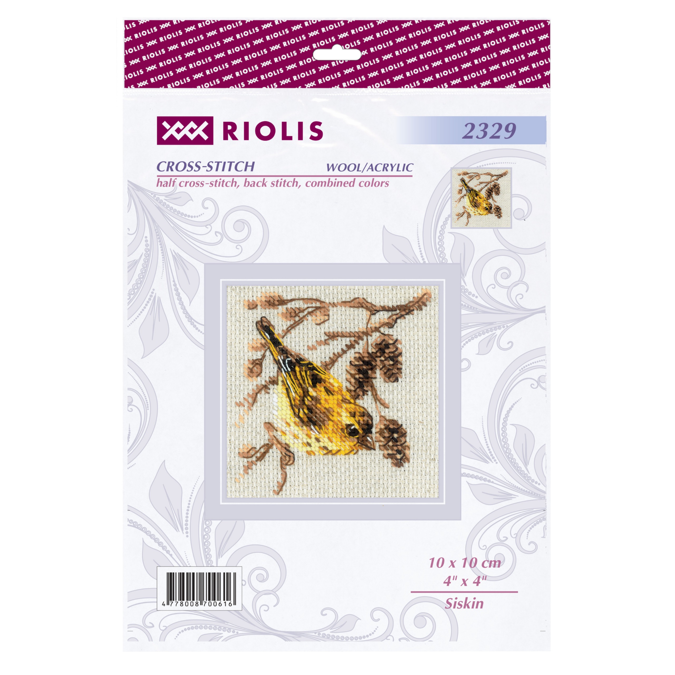 Siskin - Cross Stitch Kit