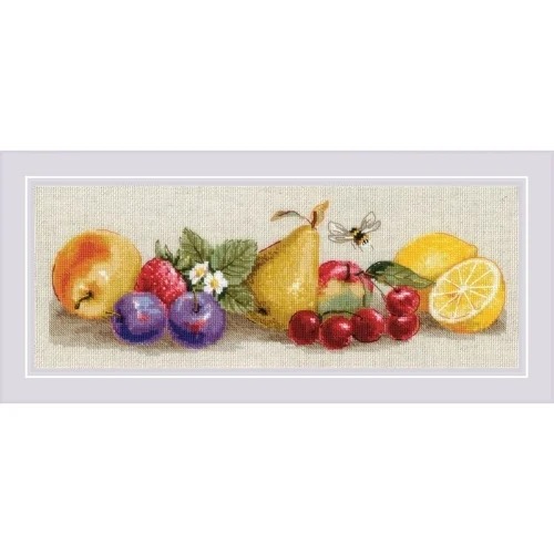 Taste of Summer - Cross Stitch Kit, zoomed in. Select this picture to zoom back out.