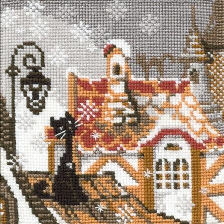 City and Cats Winter - Cross Stitch Kit