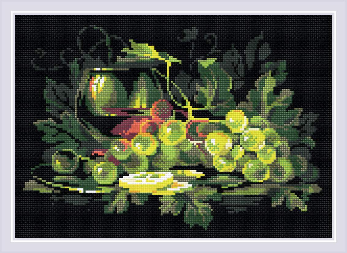 Still Life with Lemon - Diamond Painting Mosaic Kit