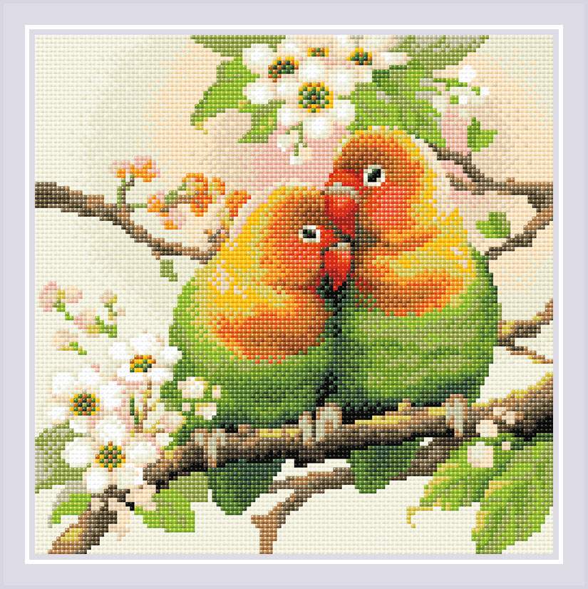Lovebirds - Diamond Mosaic