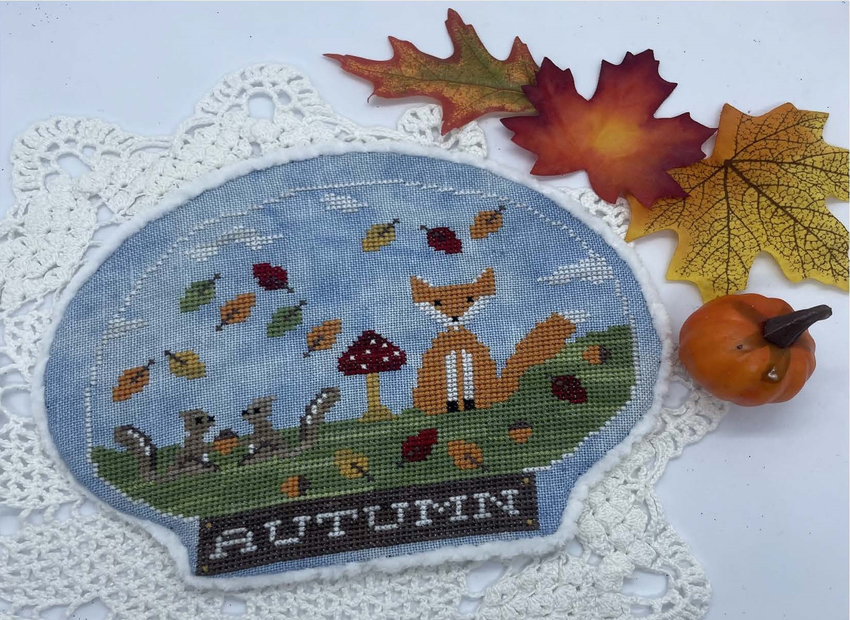 Autumn in a Snowglobe - Cross Stitch Pattern