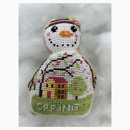 Snowman Spring - Cross Stitch Pattern