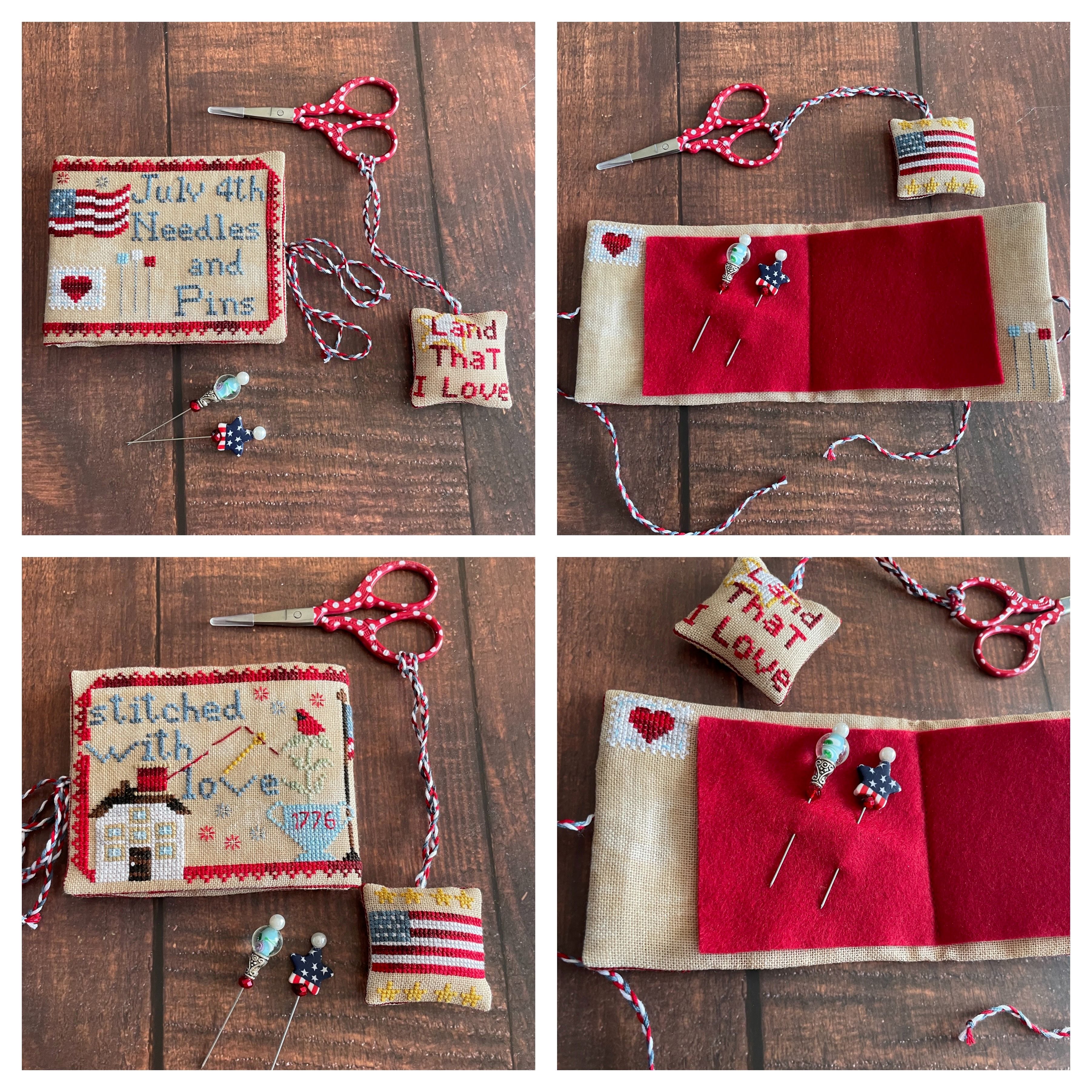 July 4th Needlebook - Cross Stitch Pattern
