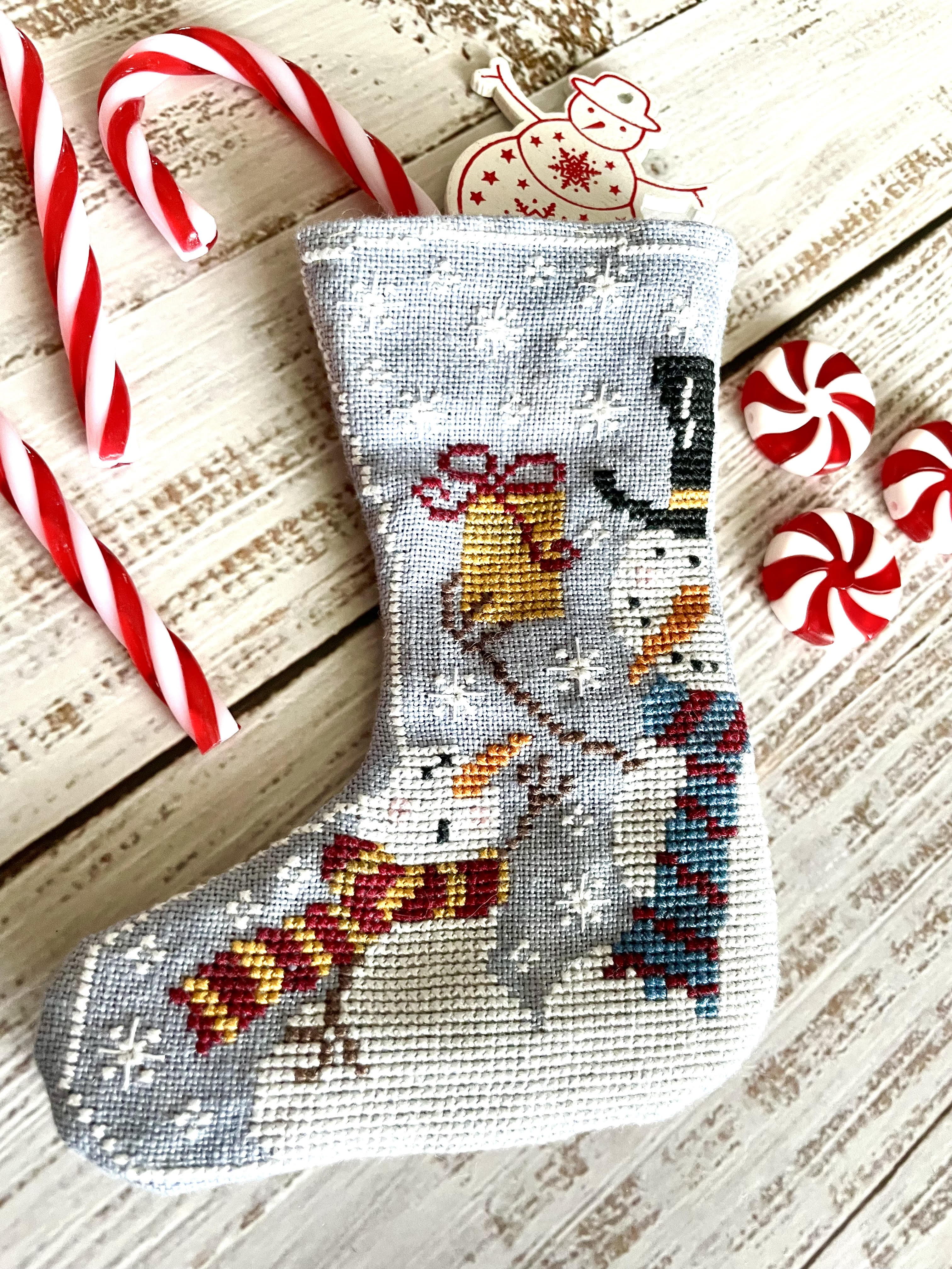 Snowmen Stocking Series - Cross Stitch Pattern