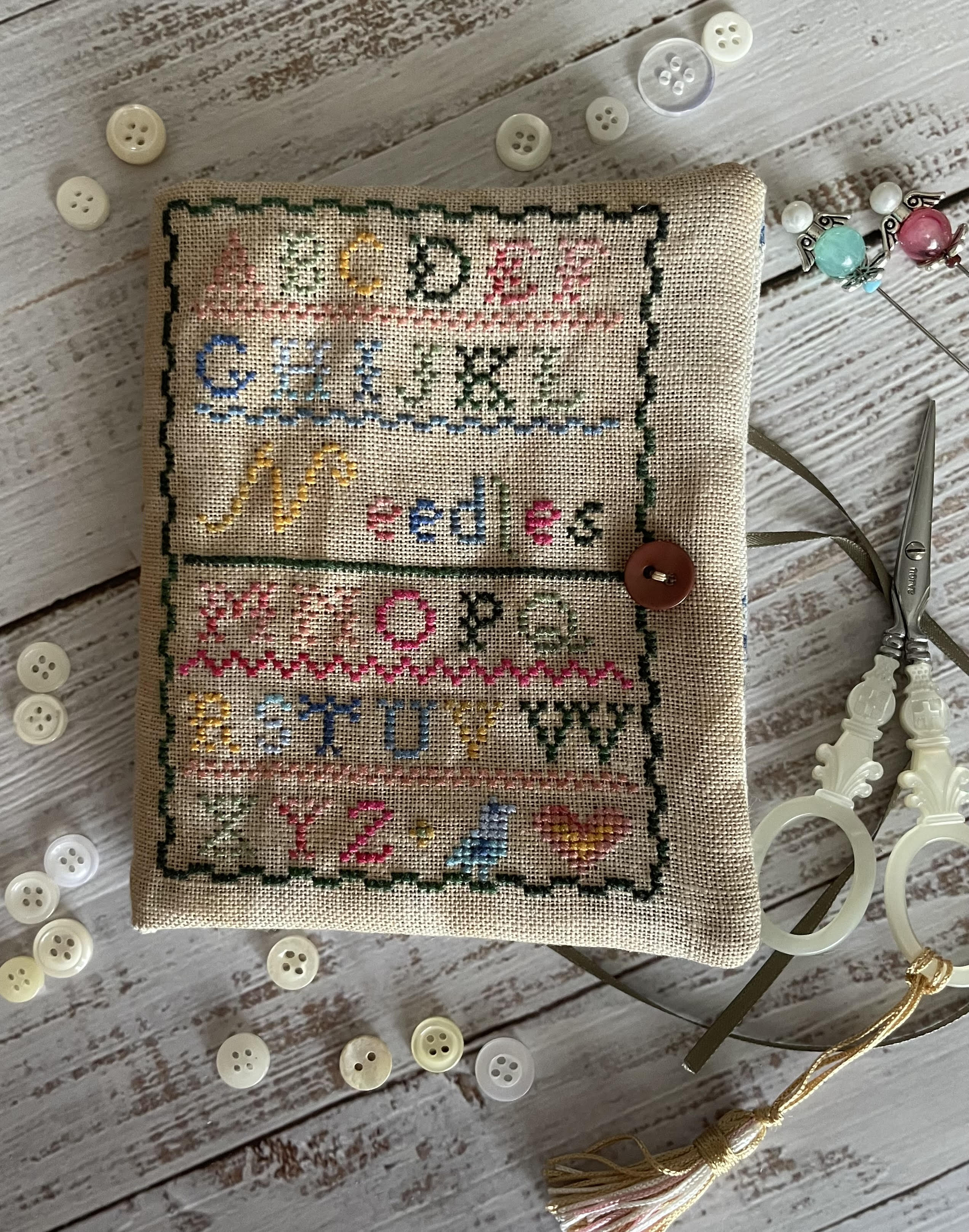 Edith Brough 1880 Needlebook - Cross Stitch Pattern