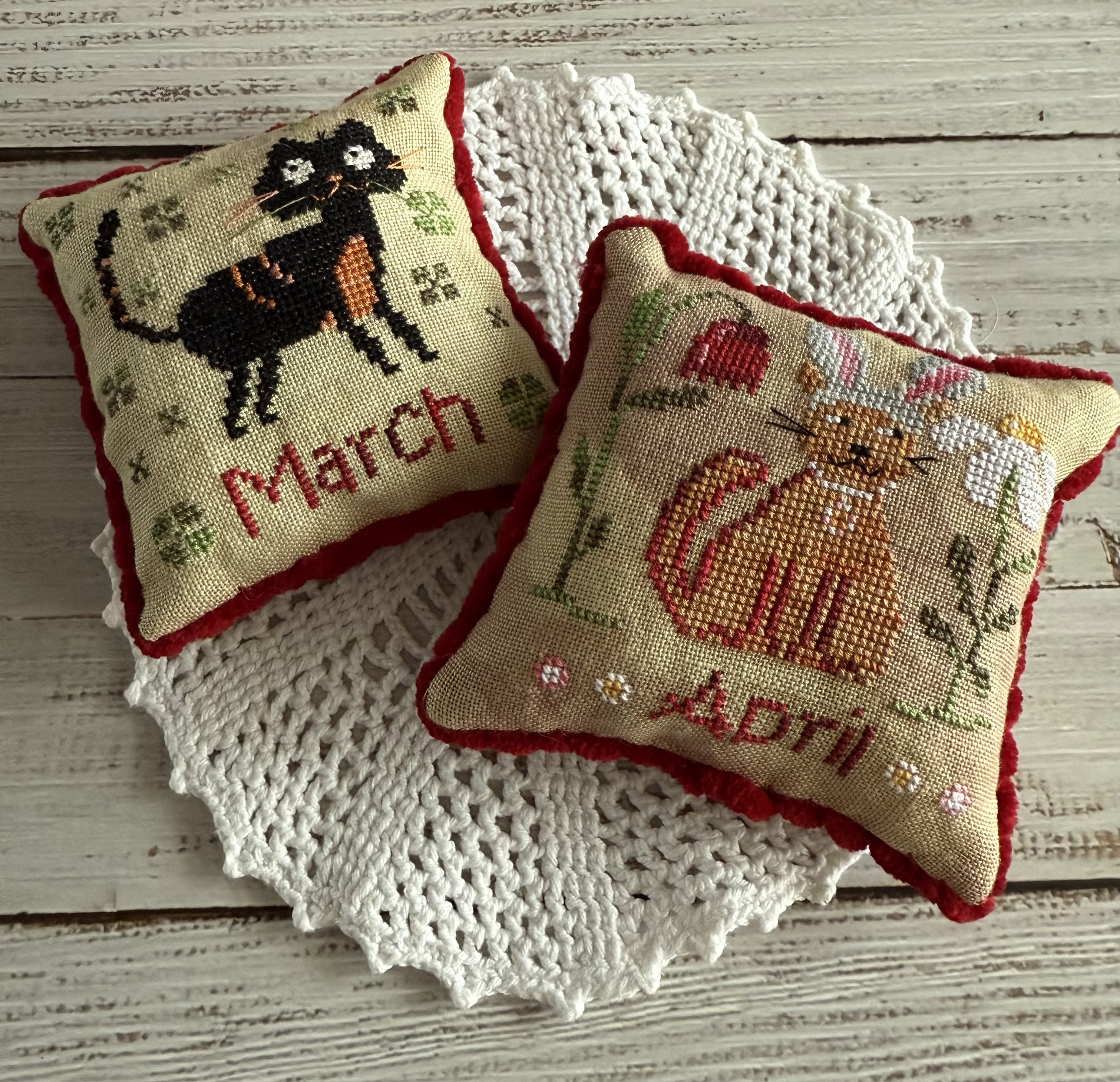 Cats Of The Month March and April - Cross Stitch Pattern