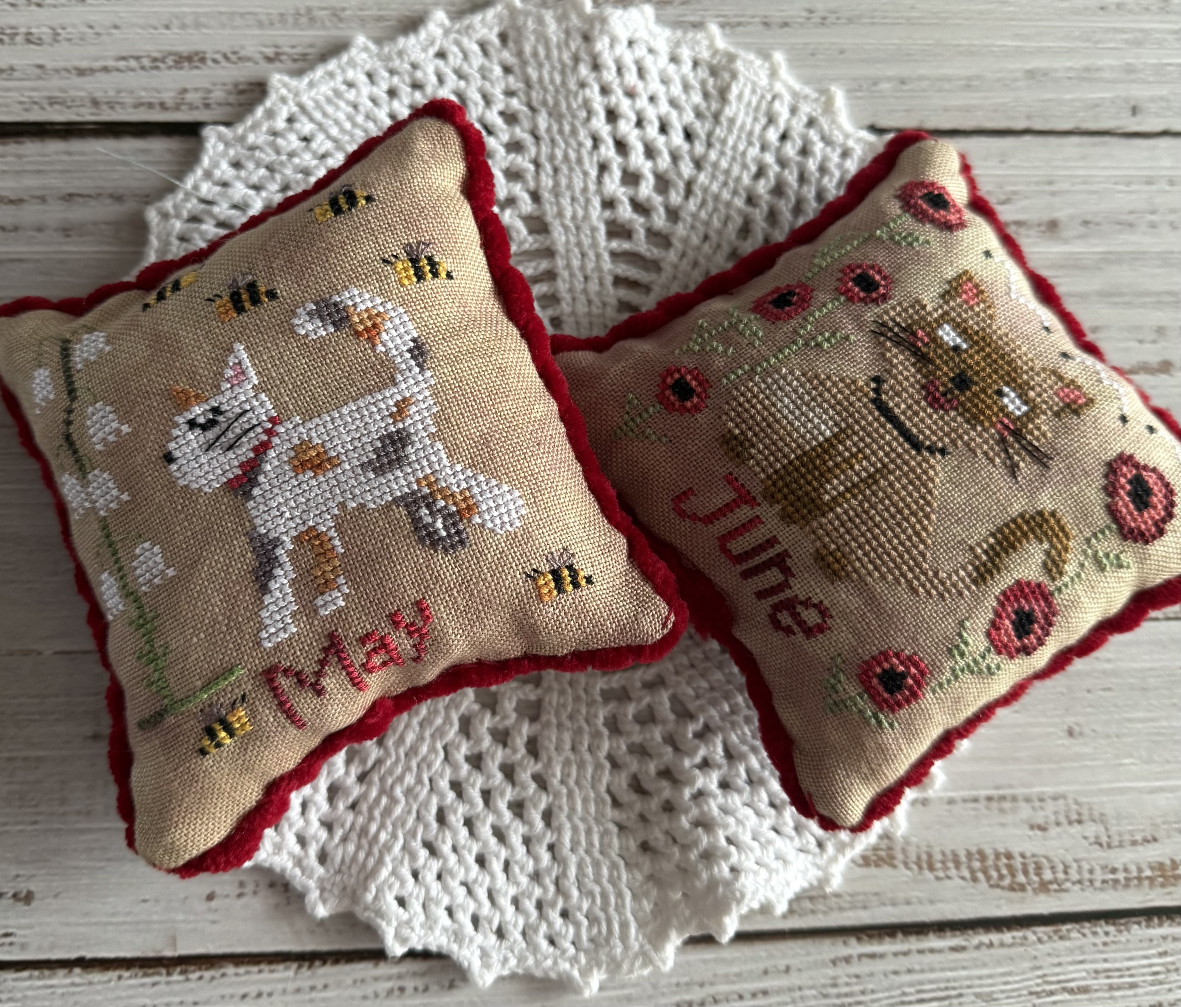 Cats Of The Month May and June - Cross Stitch Pattern