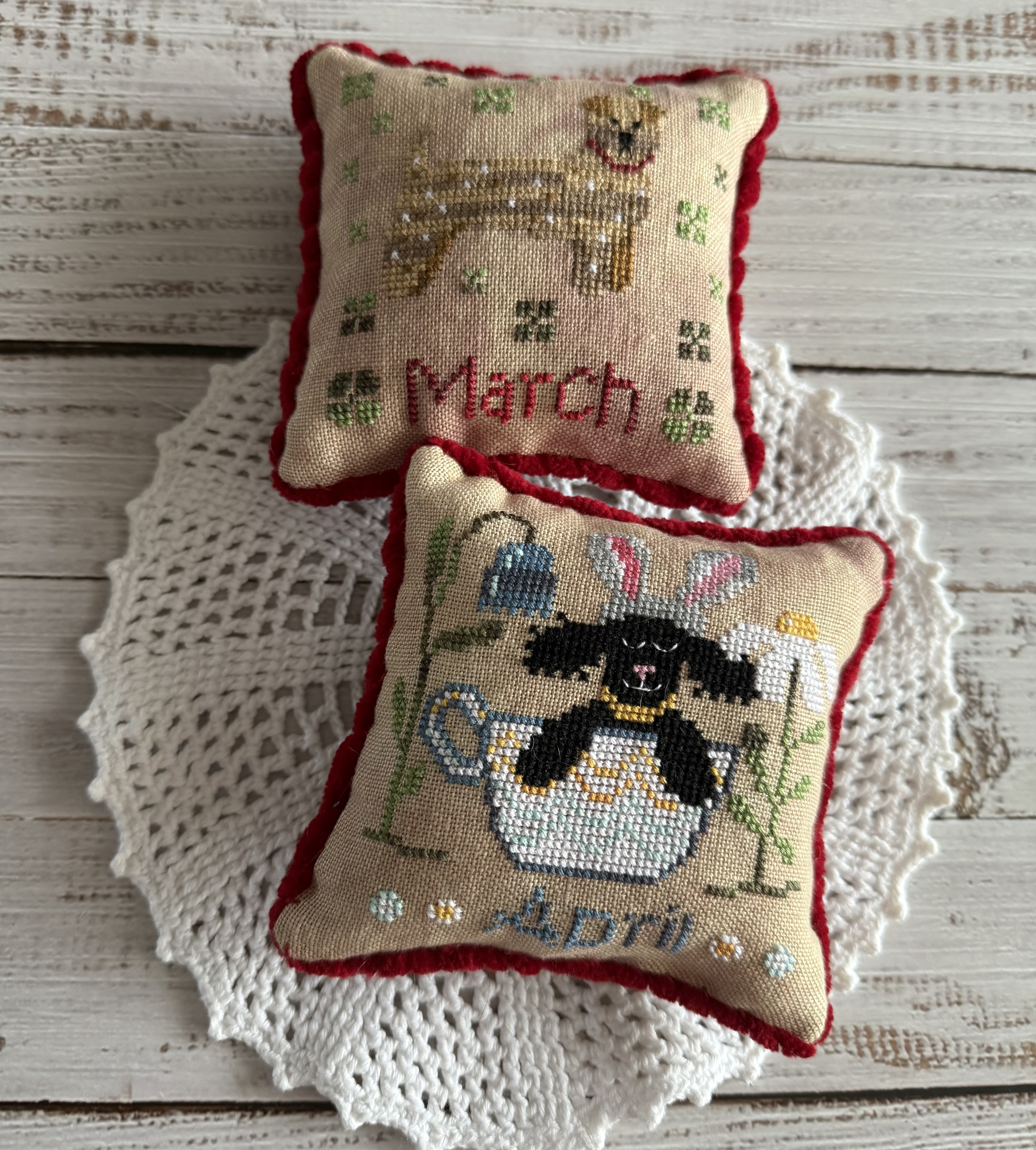 Dogs Of The Month March and April - Cross Stitch Pattern
