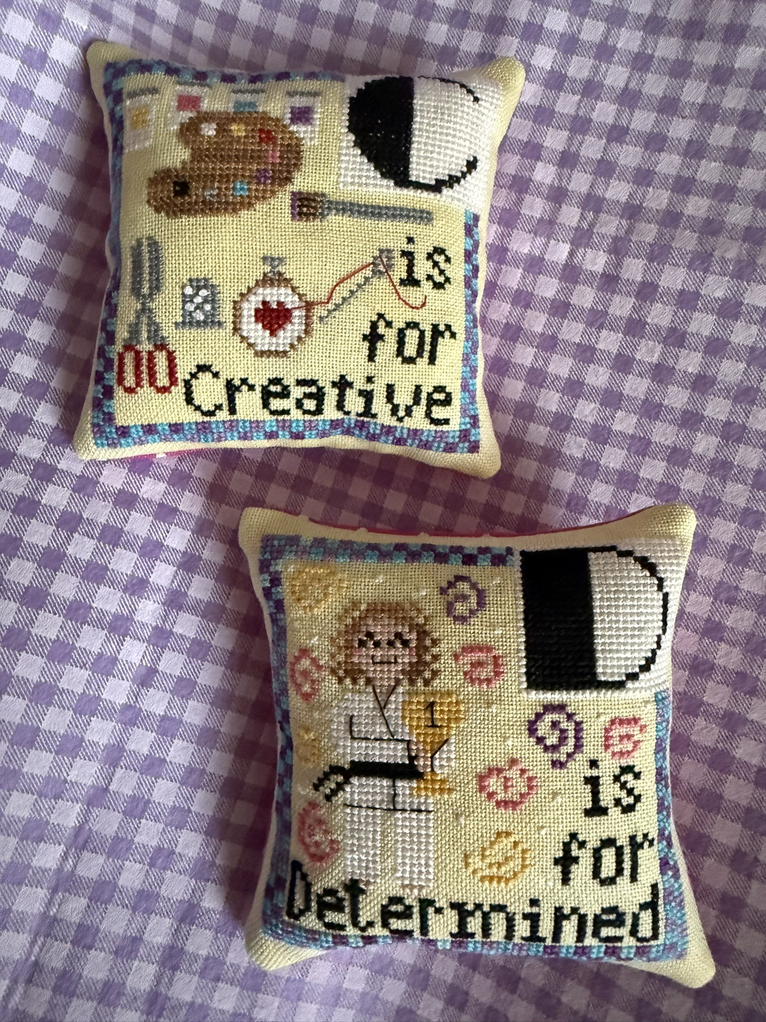 C-D - Positivity Alphabet - Cross Stitch Pattern