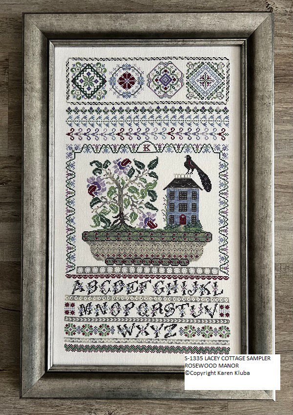 Lacey Cottage Sampler - Cross Stitch Pattern