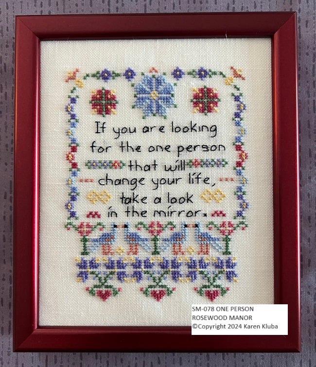 One Person - Cross Stitch Pattern