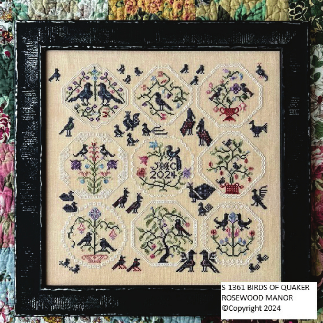 Birds Of Quaker - Cross Stitch Pattern