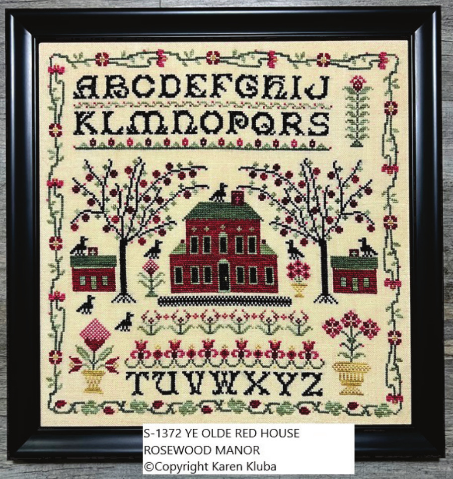 Ye Olde Red House Sampler - Cross Stitch Pattern