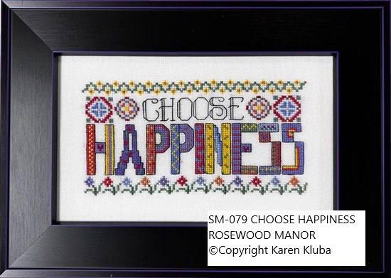 Choose Happiness - Cross Stitch Pattern