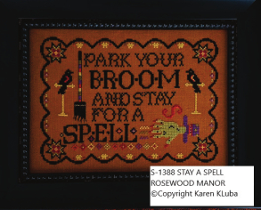 Stay A Spell - Halloween Cross Stitch Pattern
