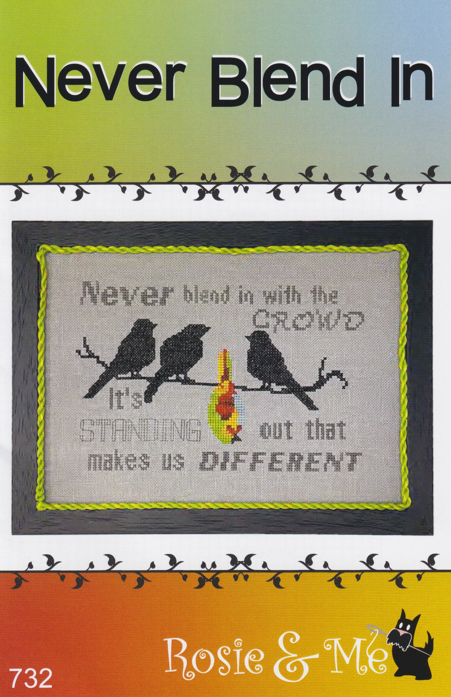 Never Blend In - Cross Stitch Pattern